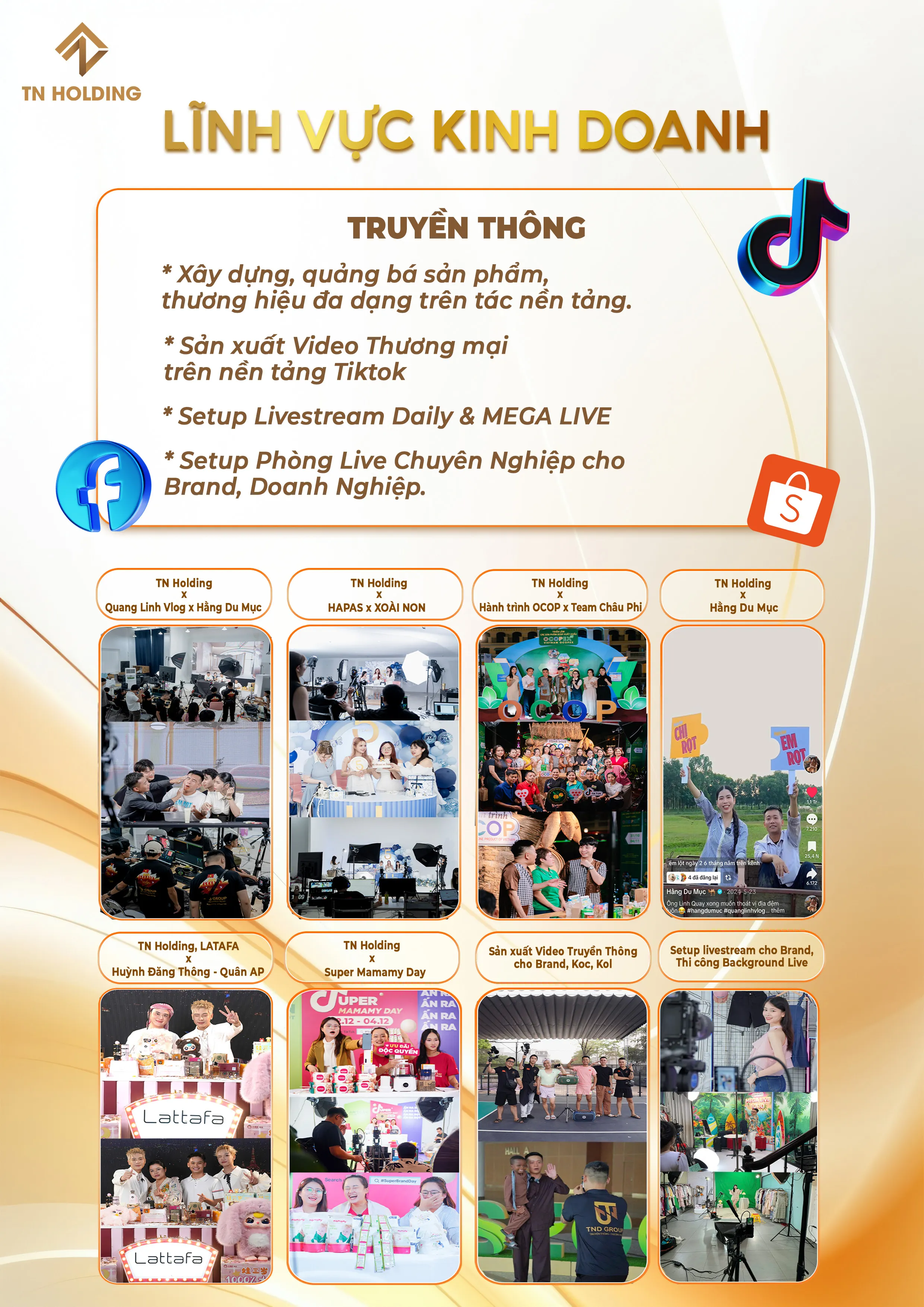 TN HOLDING - Giải pháp thương mại và truyền thông toàn diện